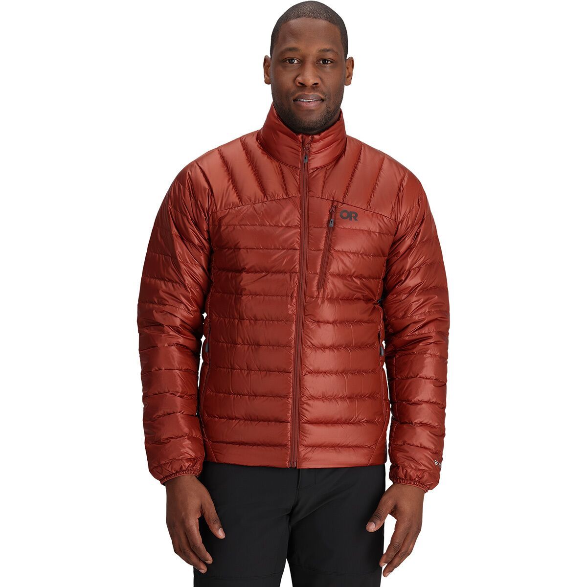 Outdoor Research Helium Down Jacket - Men's Brick, M