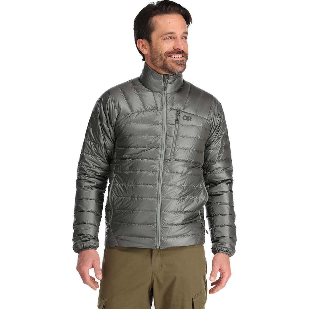 Outdoor Research Helium Down Jacket - Men's Pewter, S