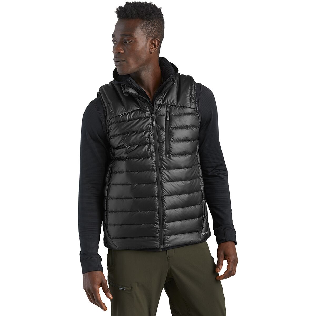 Outdoor Research Helium Down Vest - Men's Black, S