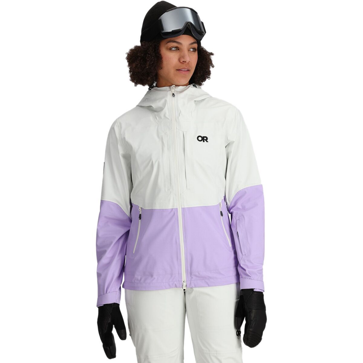Image of Outdoor Research Carbide Jacket - Women's Snow/Lavender, S