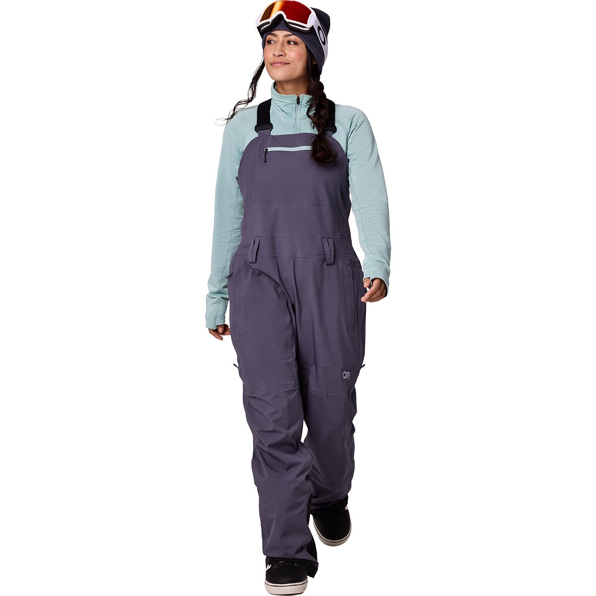 Image of Outdoor Research Carbide Bib Pant - Women's Smoky Quartz, XL/Reg