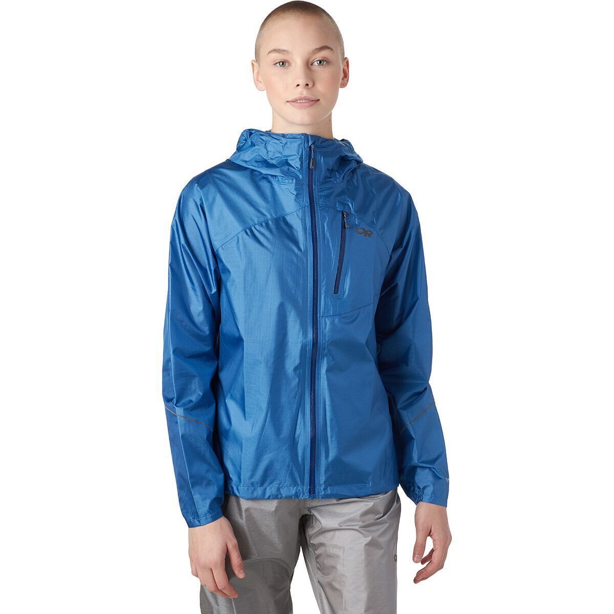 Outdoor Research Helium Rain Jacket - Women's Chambray, XS