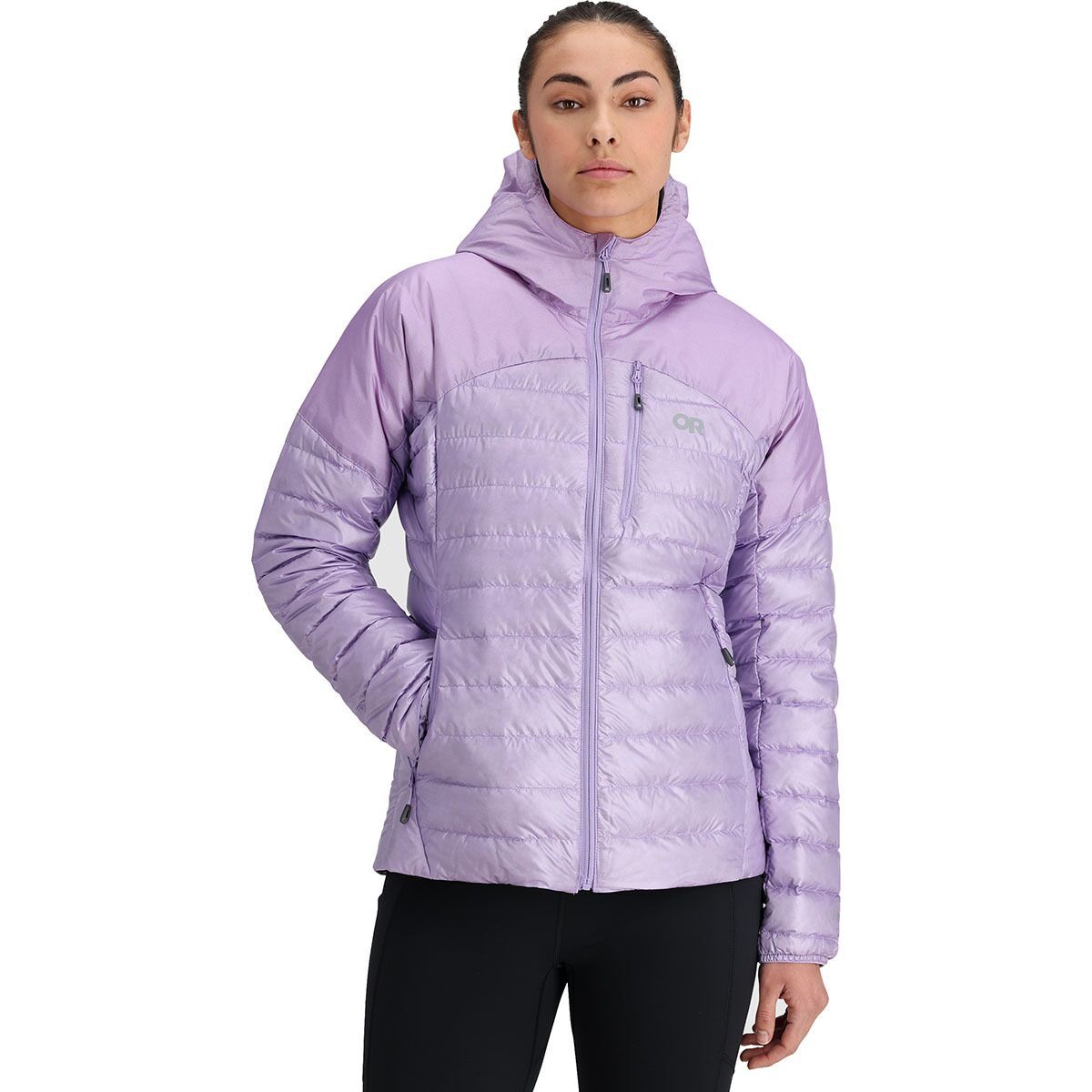 Image of Outdoor Research Helium Down Hooded Jacket - Women's Lavender, XS