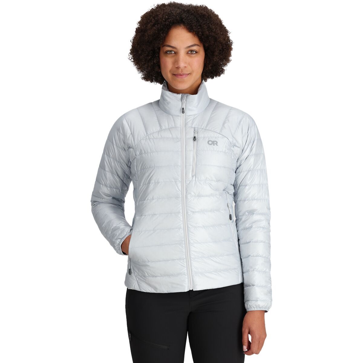 Image of Outdoor Research Helium Down Jacket - Women's Titanium, XS