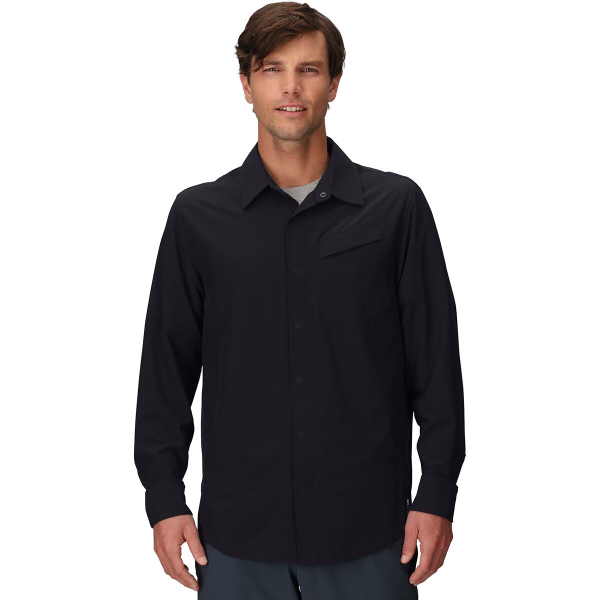 Image of Outdoor Research Astroman Long-Sleeve Sun Shirt - Men's Black, M