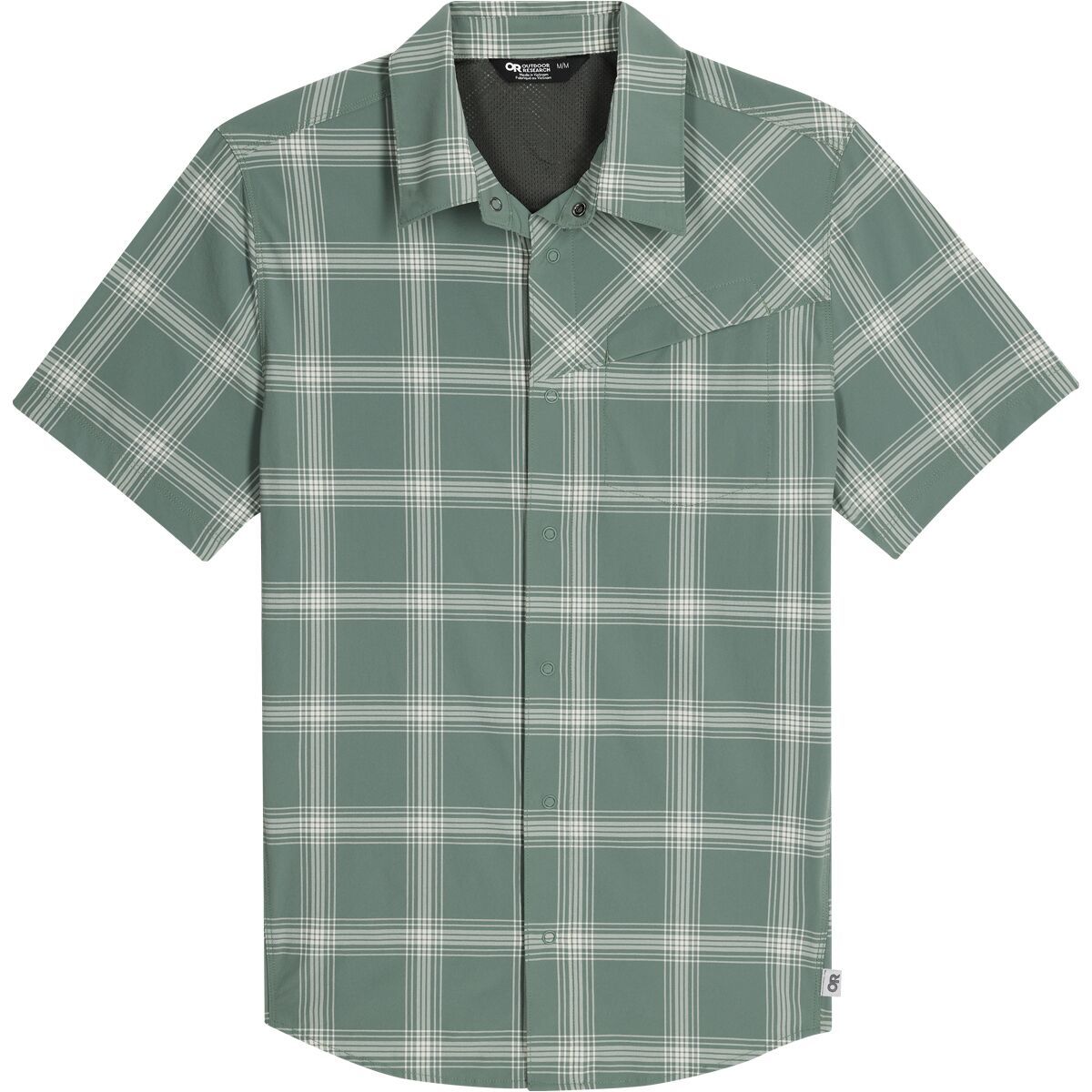Outdoor Research Astroman Short-Sleeve Sun Shirt - Men's Balsam Plaid, L