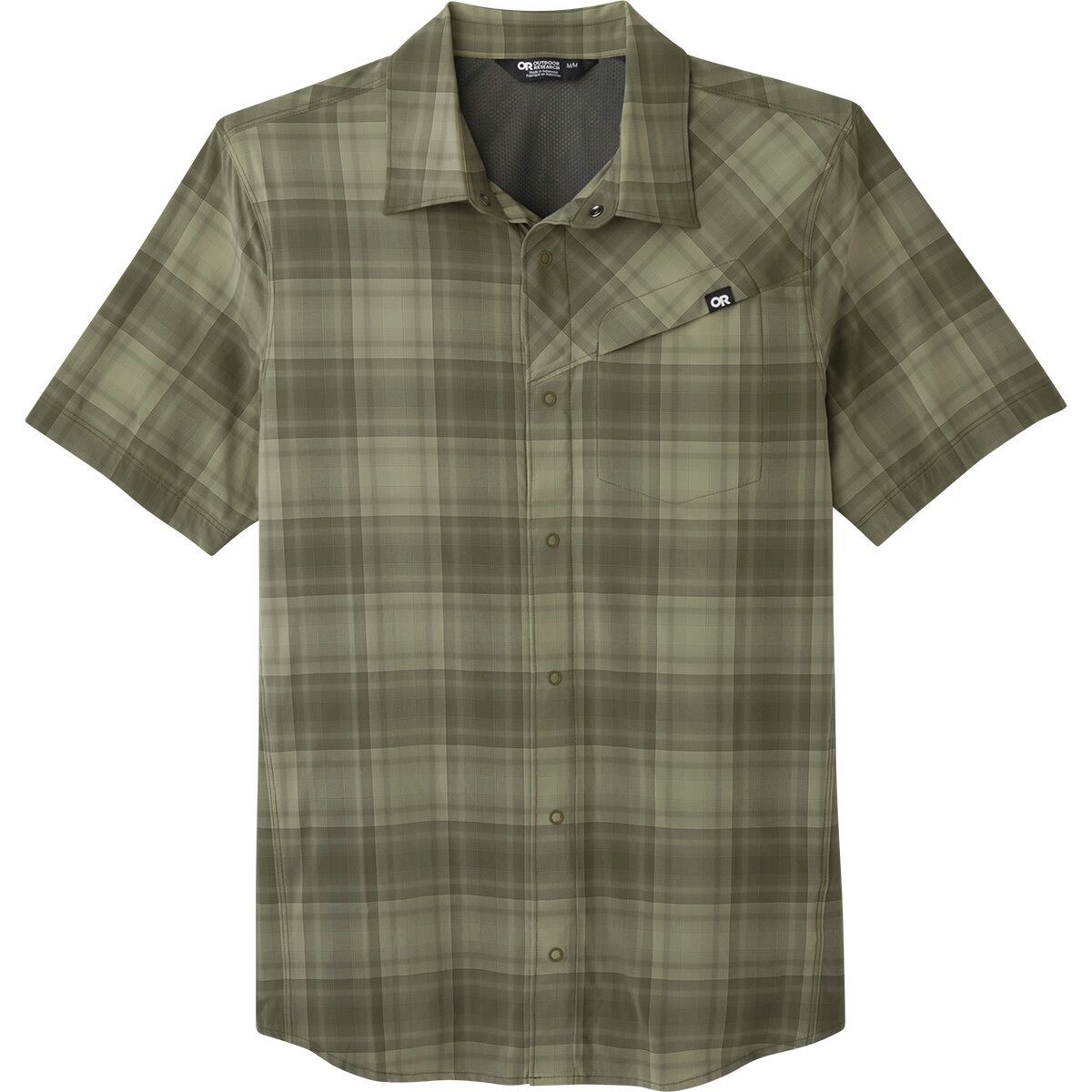 Outdoor Research Astroman Short-Sleeve Sun Shirt - Men's Fatigue Plaid, XXL