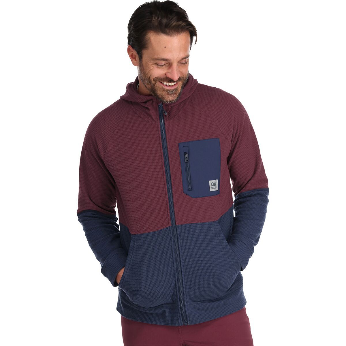 Outdoor Research Trail Mix Hoodie - Men's Kalamata/Naval Blue, S