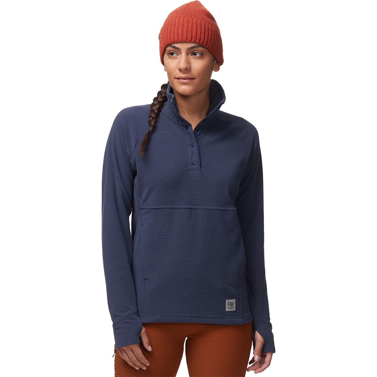 Image of Outdoor Research Trail Mix Snap Pullover - Women's Naval Blue, XS