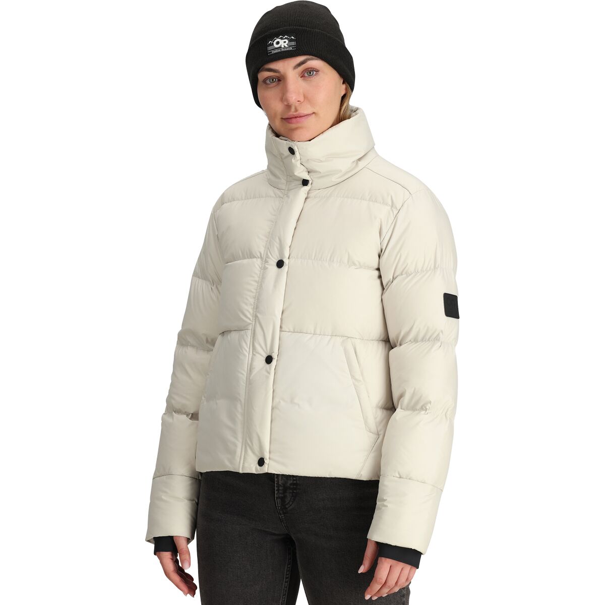 Image of Outdoor Research Coldfront Down Jacket - Women's Oyster, S