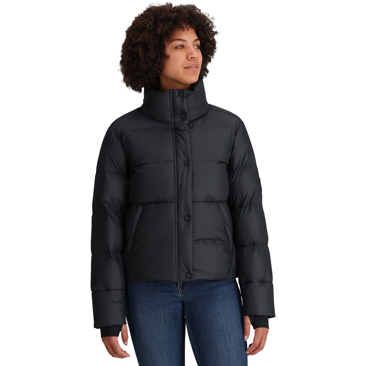Image of Outdoor Research Coldfront Down Jacket - Women's Solid Black, M