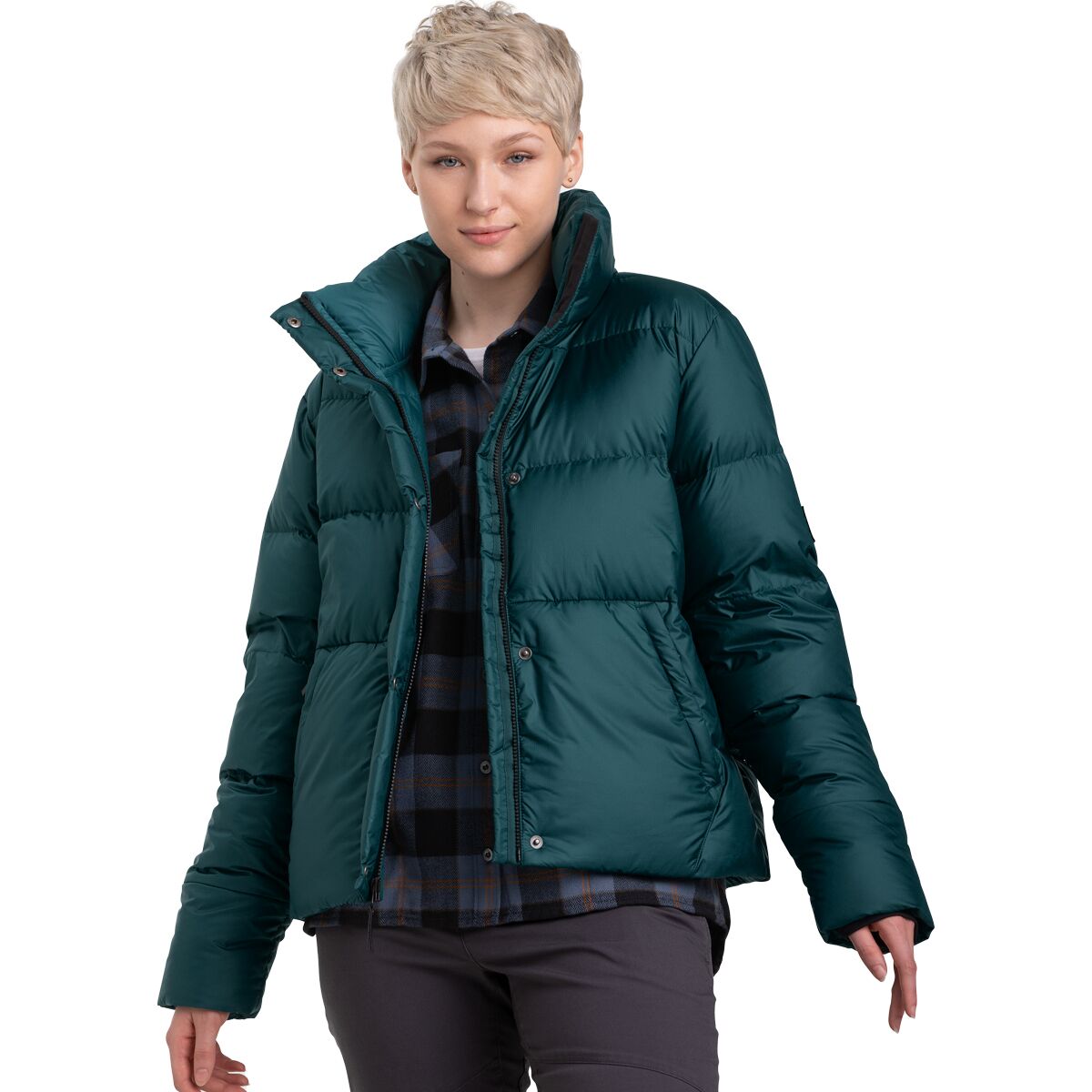 Image of Outdoor Research Coldfront Down Jacket - Women's Treeline, XL