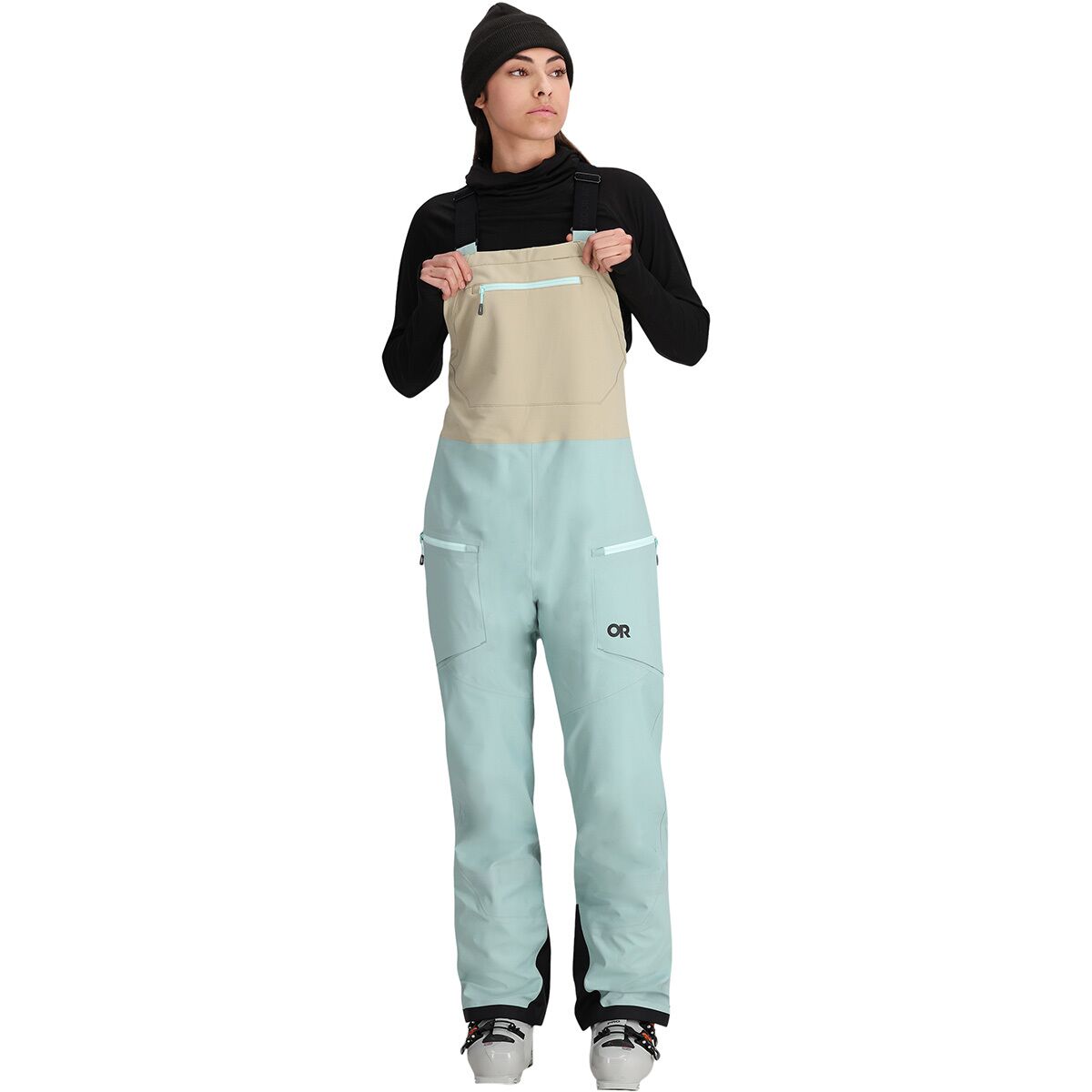 Outdoor Research Outdoor Research Skytour AscentShell Bib Pant - Women's Sage/Pro Khaki, XL