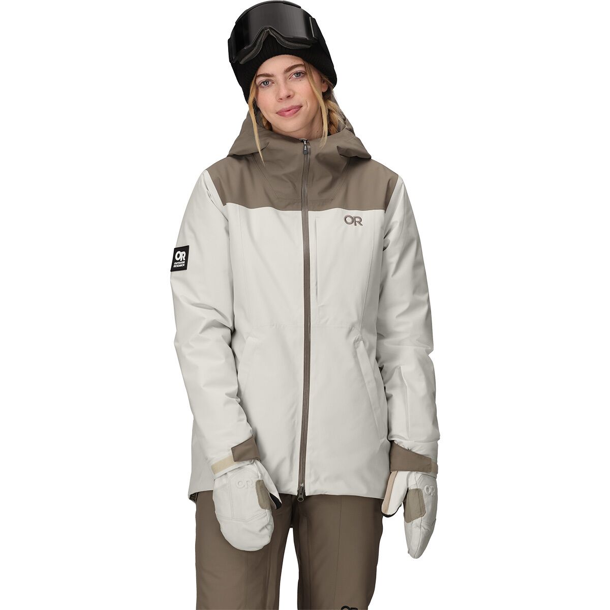 Image of Outdoor Research Snowcrew Jacket - Women's Oyster/Sable, S