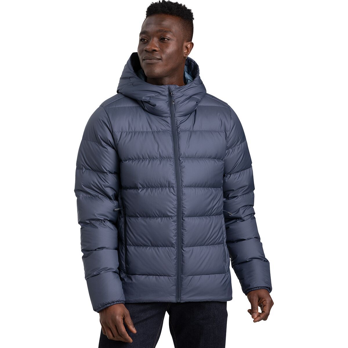 Outdoor Research Coldfront Down Hooded Jacket - Men's Naval Blue, XXL
