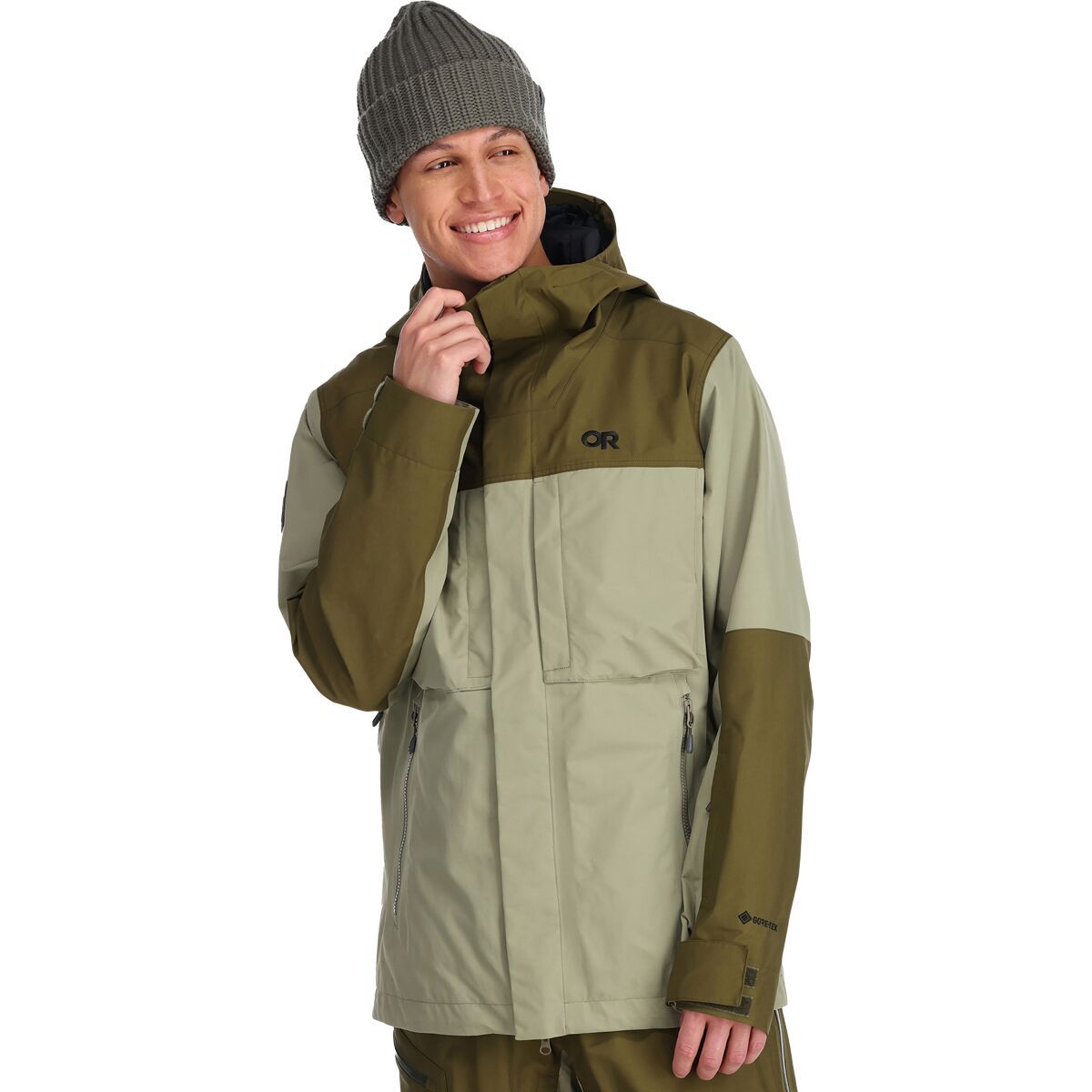 Outdoor Research Mt Baker Storm Jacket - Men's Flint/Loden, XL