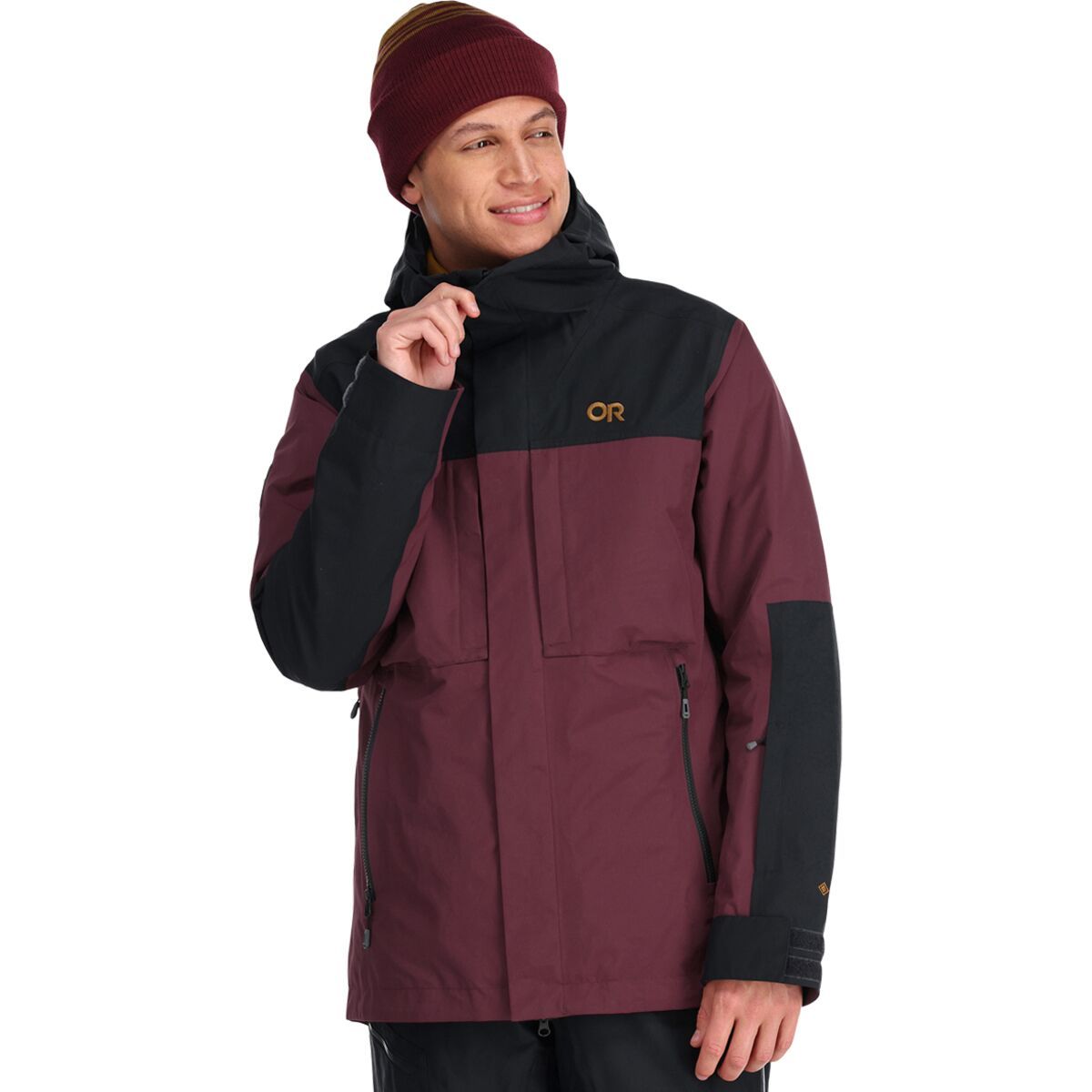 Outdoor Research Mt Baker Storm Jacket - Men's Kalamata/Black, XL