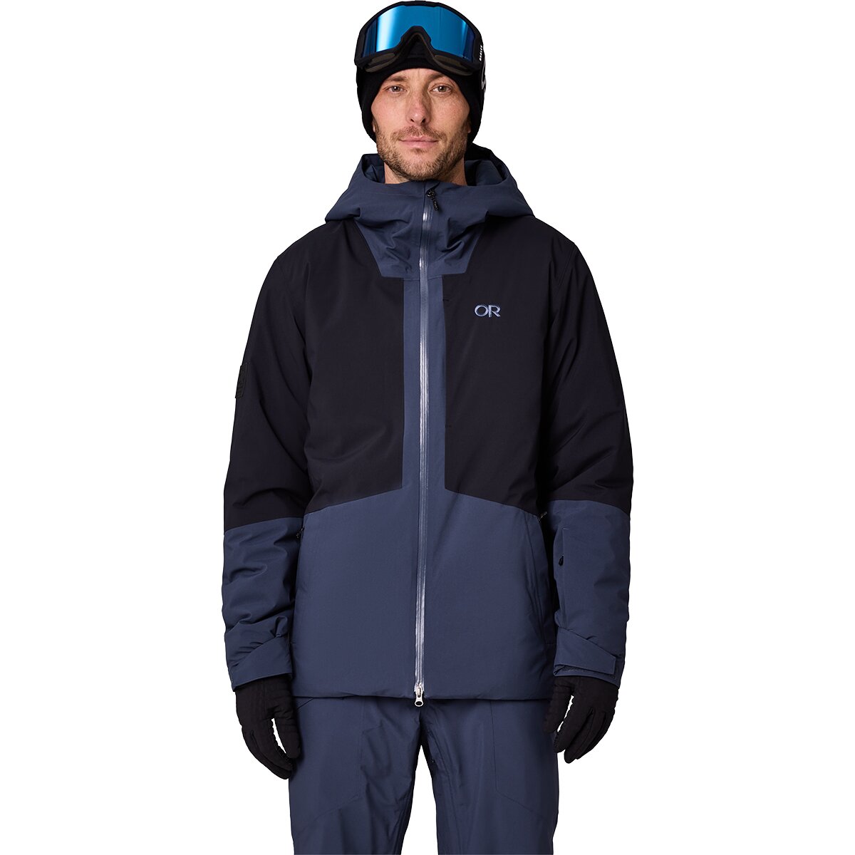 Image of Outdoor Research Snowcrew Jacket - Men's Atlantic/Black, S