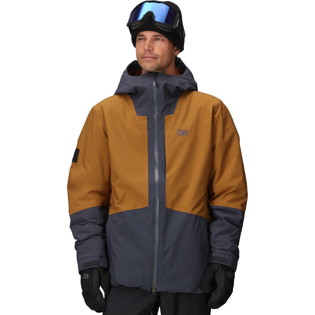 Image of Outdoor Research Snowcrew Jacket - Men's Atlantic/Bronze, XXL