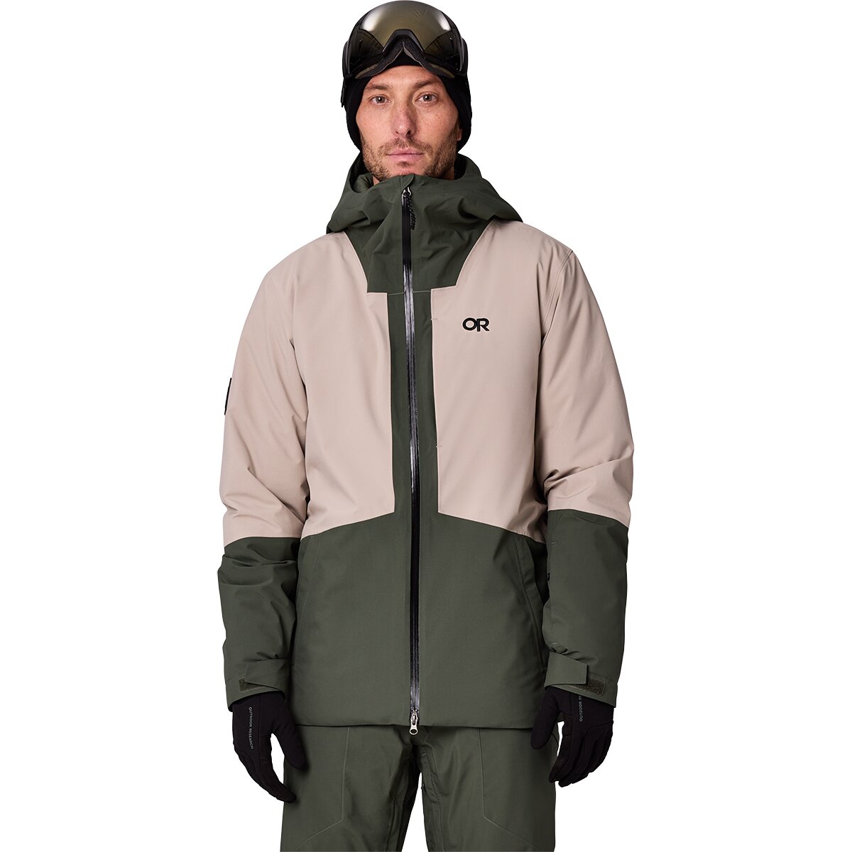 Image of Outdoor Research Snowcrew Jacket - Men's Dark Laurel/Pro Khaki, XL