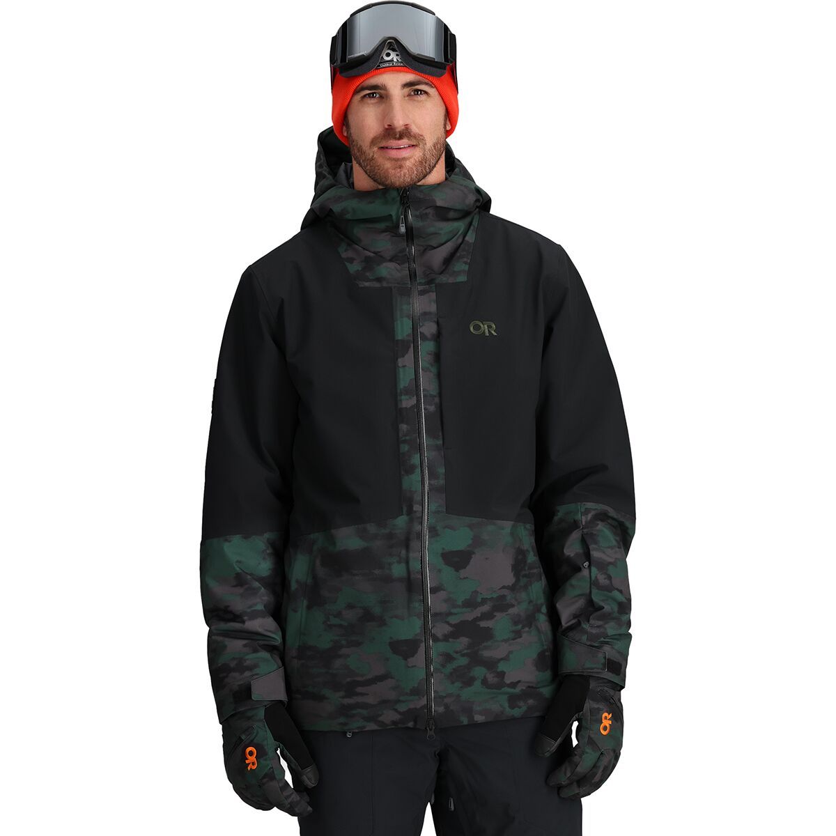 Outdoor Research Snowcrew Jacket - Men's Grove Camo/Black, XXL