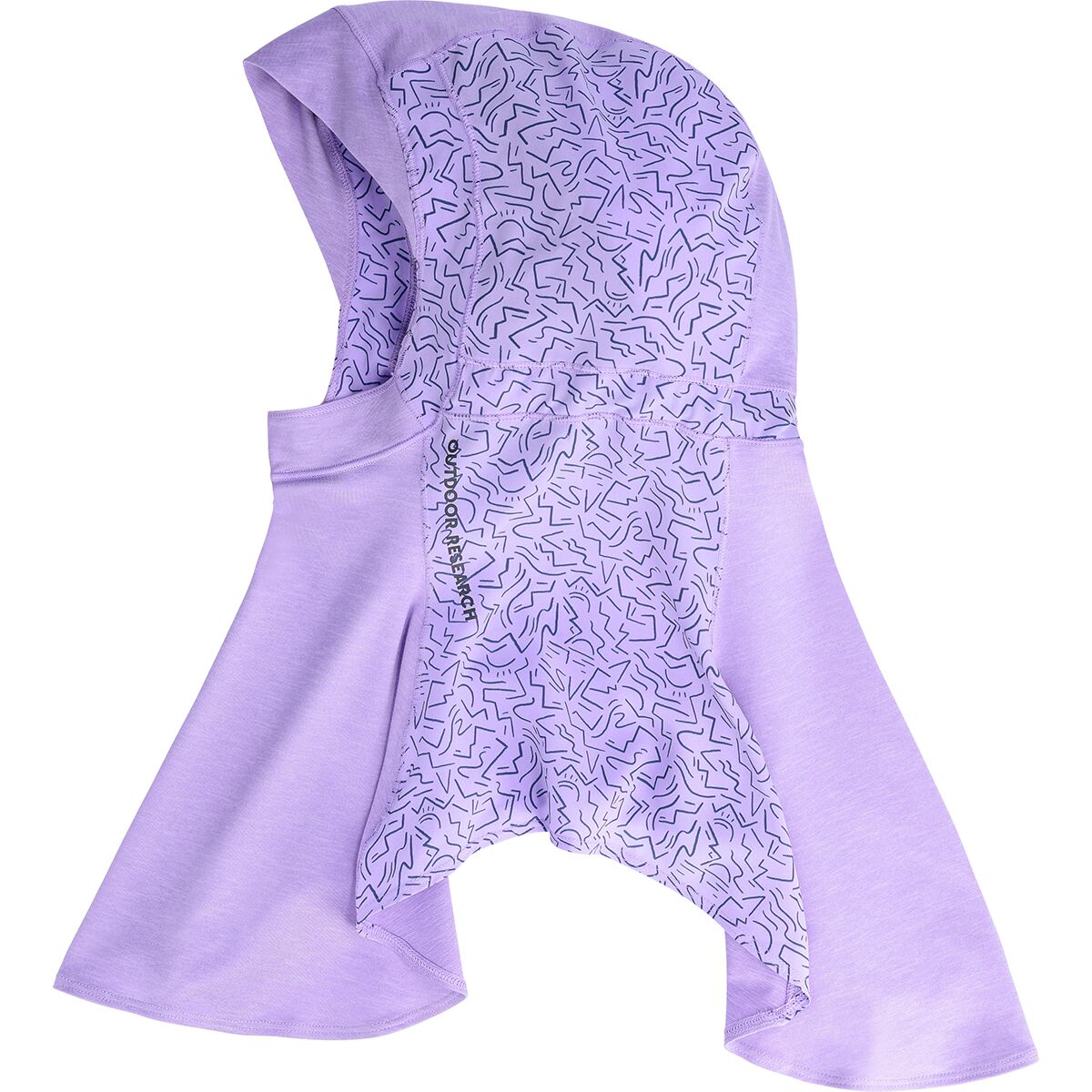 Image of Outdoor Research ActiveIce Hijab Lavender Squiggle/Lavender Heather, S/M