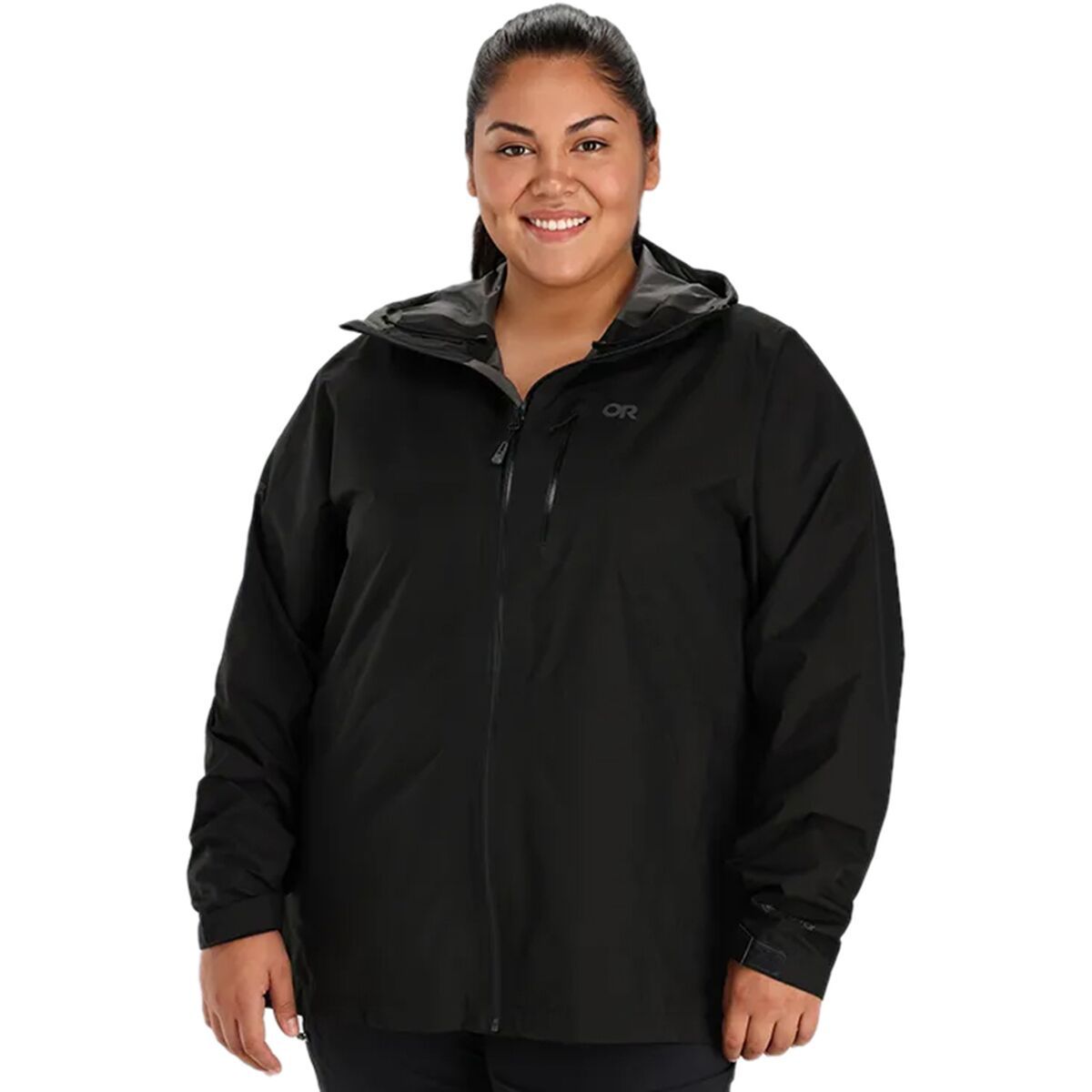 Outdoor Research Aspire II Rain Plus Jacket - Women's Black, 1X