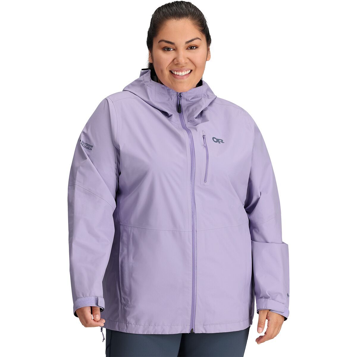 Outdoor Research Aspire II Rain Plus Jacket - Women's Lavender, 2X
