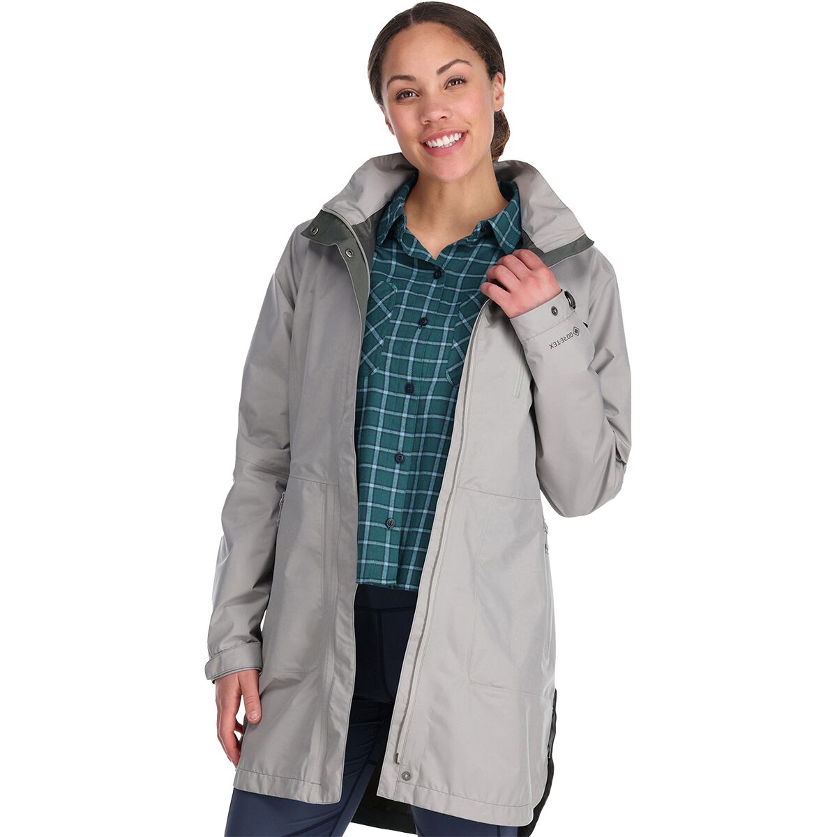 Image of Outdoor Research Aspire Trench Jacket - Women's Ash, XS