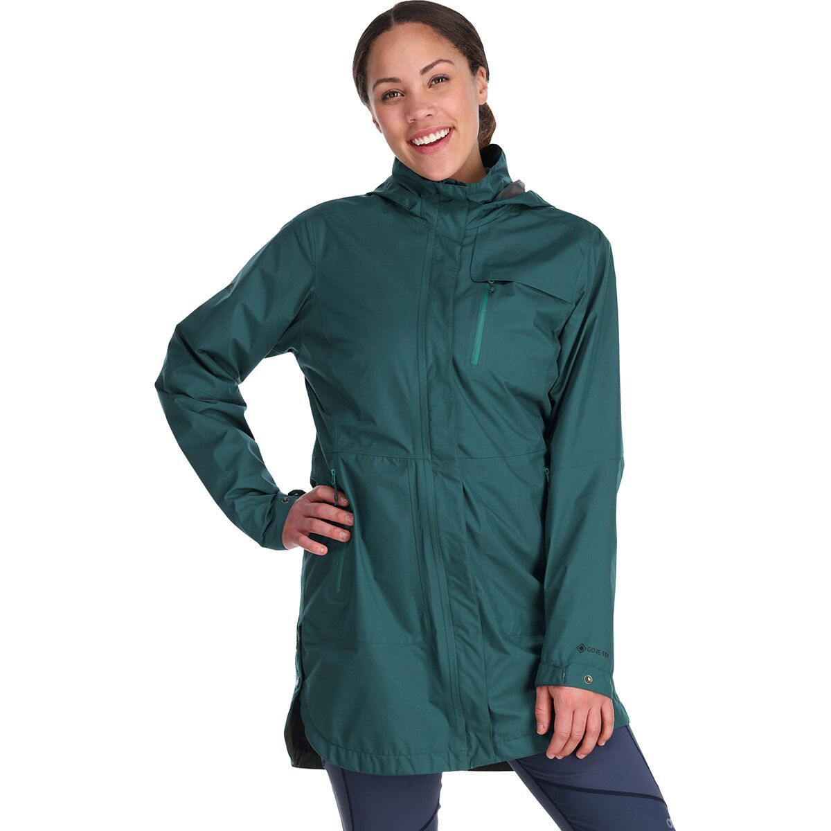 Outdoor Research Aspire Trench Jacket - Women's Treeline, XL