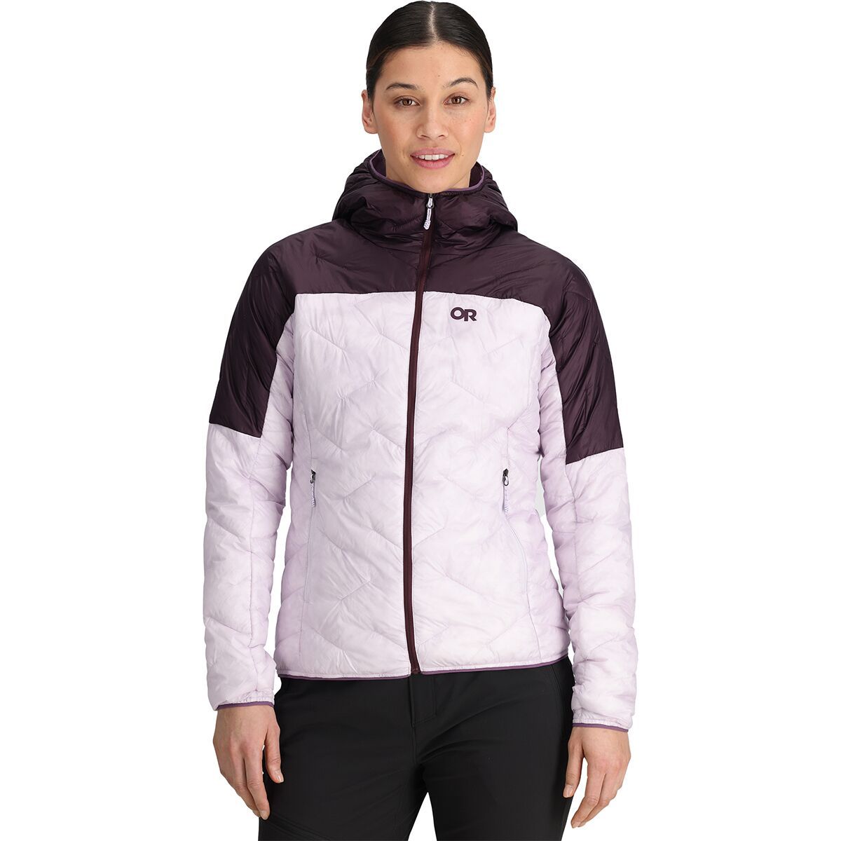 Image of Outdoor Research SuperStrand LT Hooded Jacket - Women's Stardust/Amethyst, XS