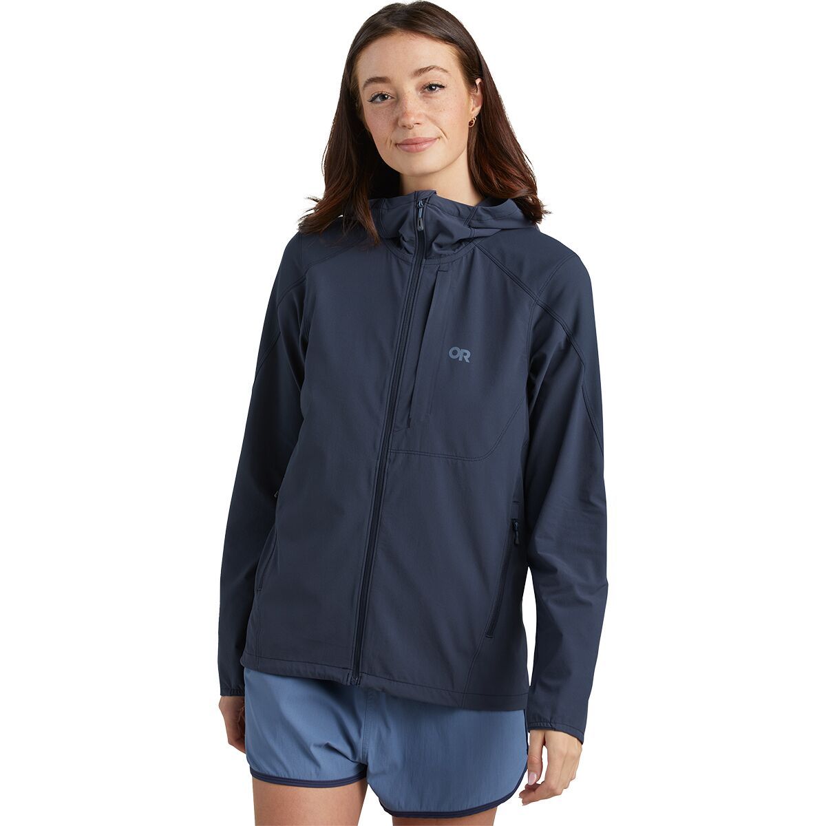 Outdoor Research Ferrosi Hooded Jacket - Women's Naval Blue, M