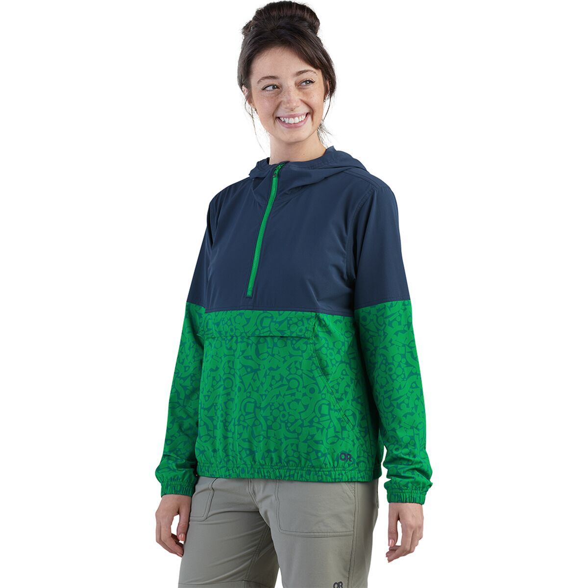 Outdoor Research Ferrosi Anorak - Women's Naval Blue/Sprout, S