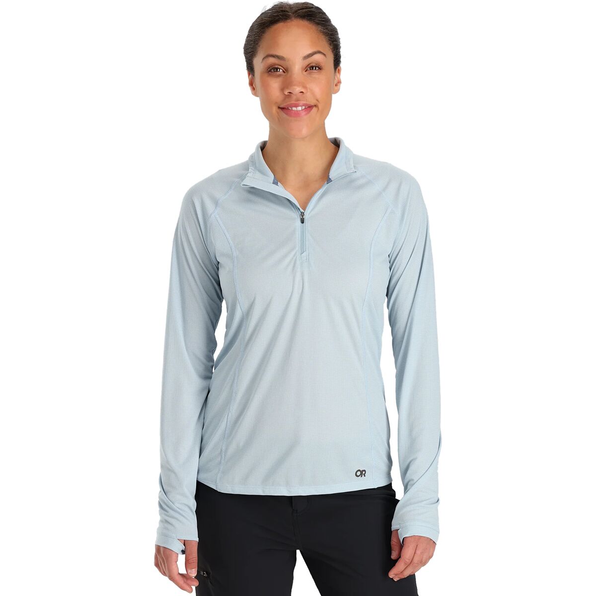 Image of Outdoor Research Echo Quarter Zip Top - Women's Arctic, XXS