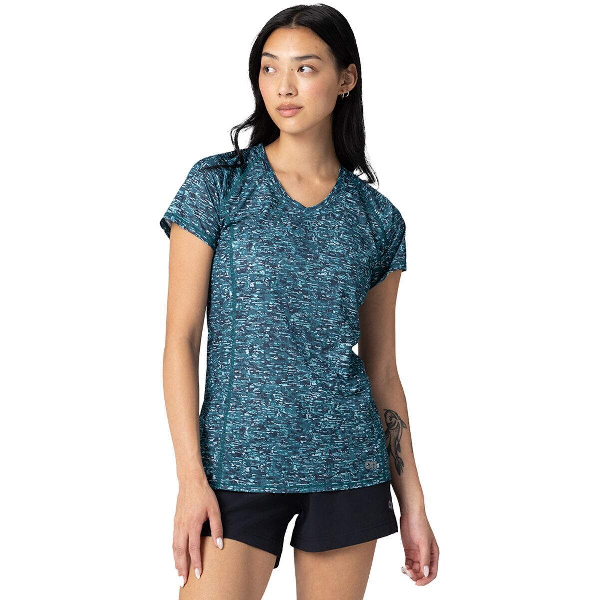 Image of Outdoor Research Echo Short-Sleeve T-Shirt - Women's Mallard Traverse Print, M