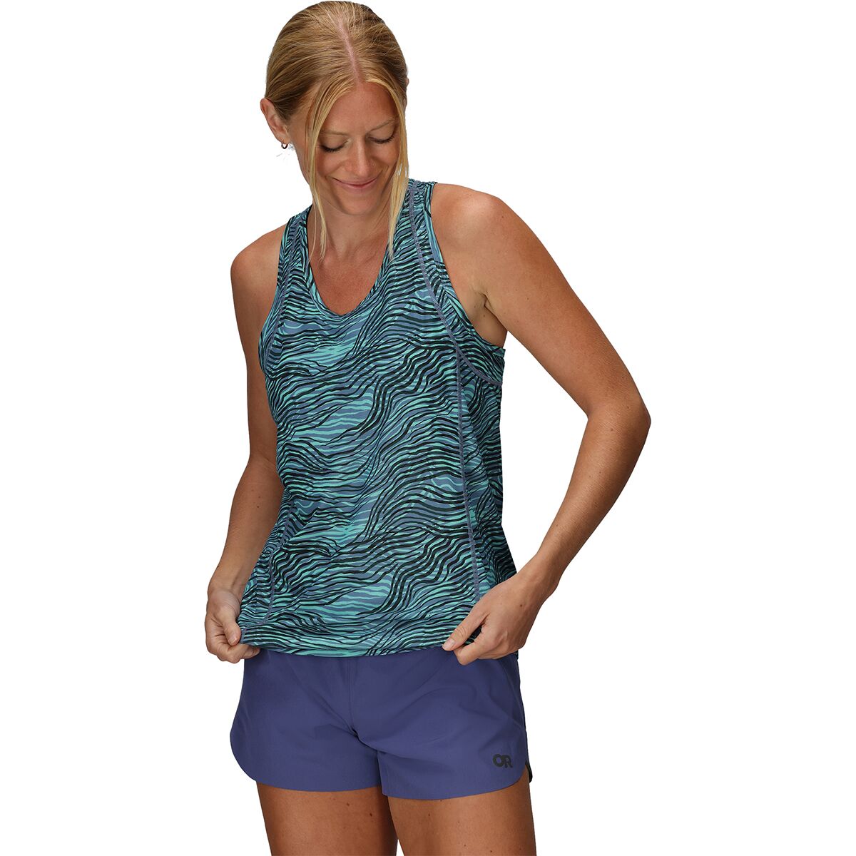 Image of Outdoor Research Echo Tank Top - Women's Olympic Nori, XXS