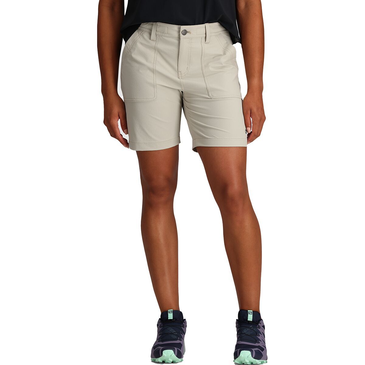 Image of Outdoor Research Ferrosi 7in Short - Women's Dark Sand, 2