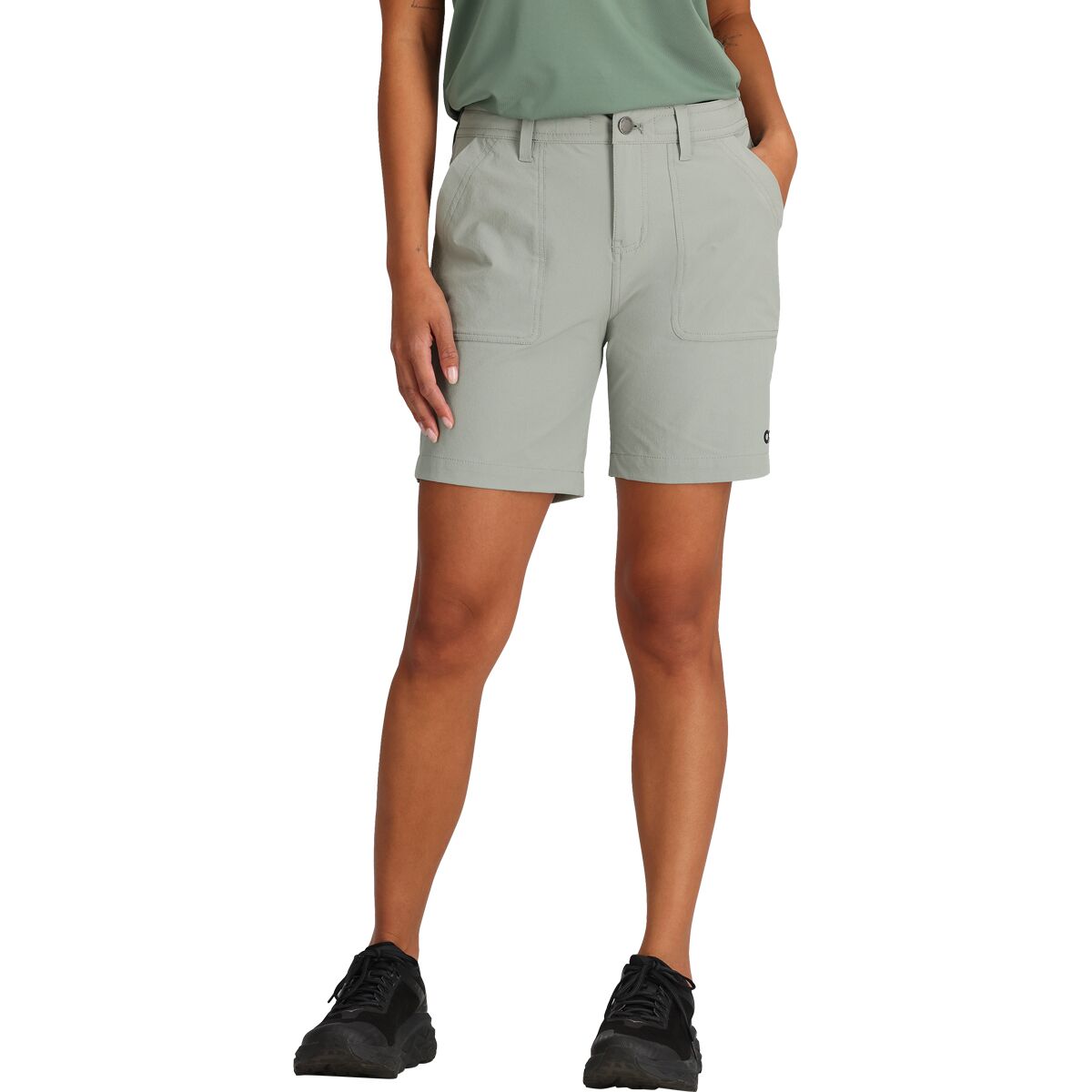 Image of Outdoor Research Ferrosi 7in Short - Women's Light Pewter, 4