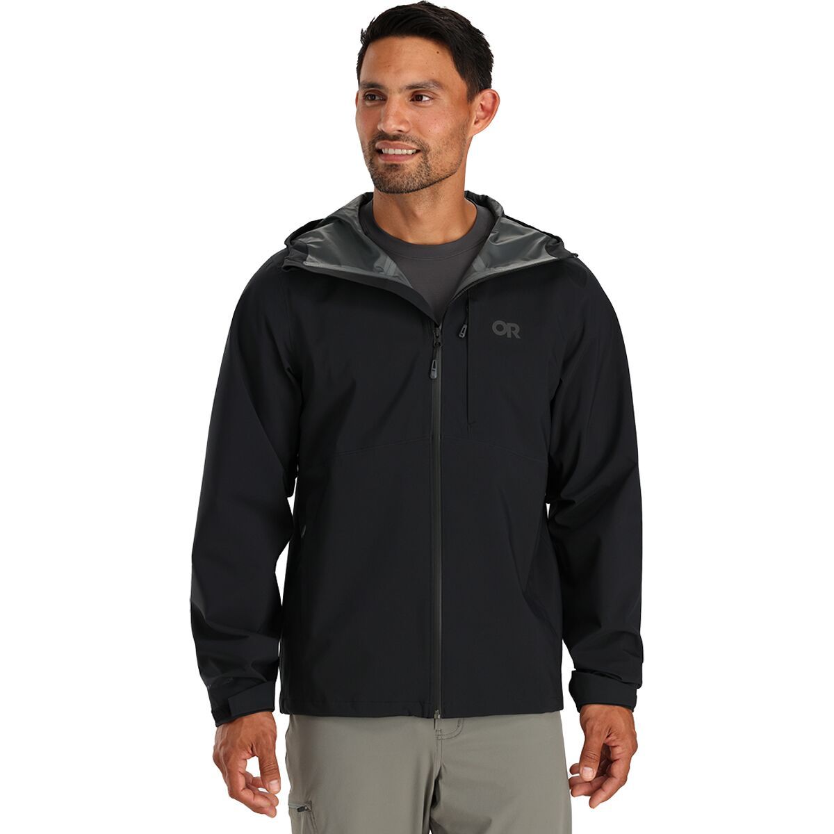 Outdoor Research Dryline Rain Jacket - Men's Black, L