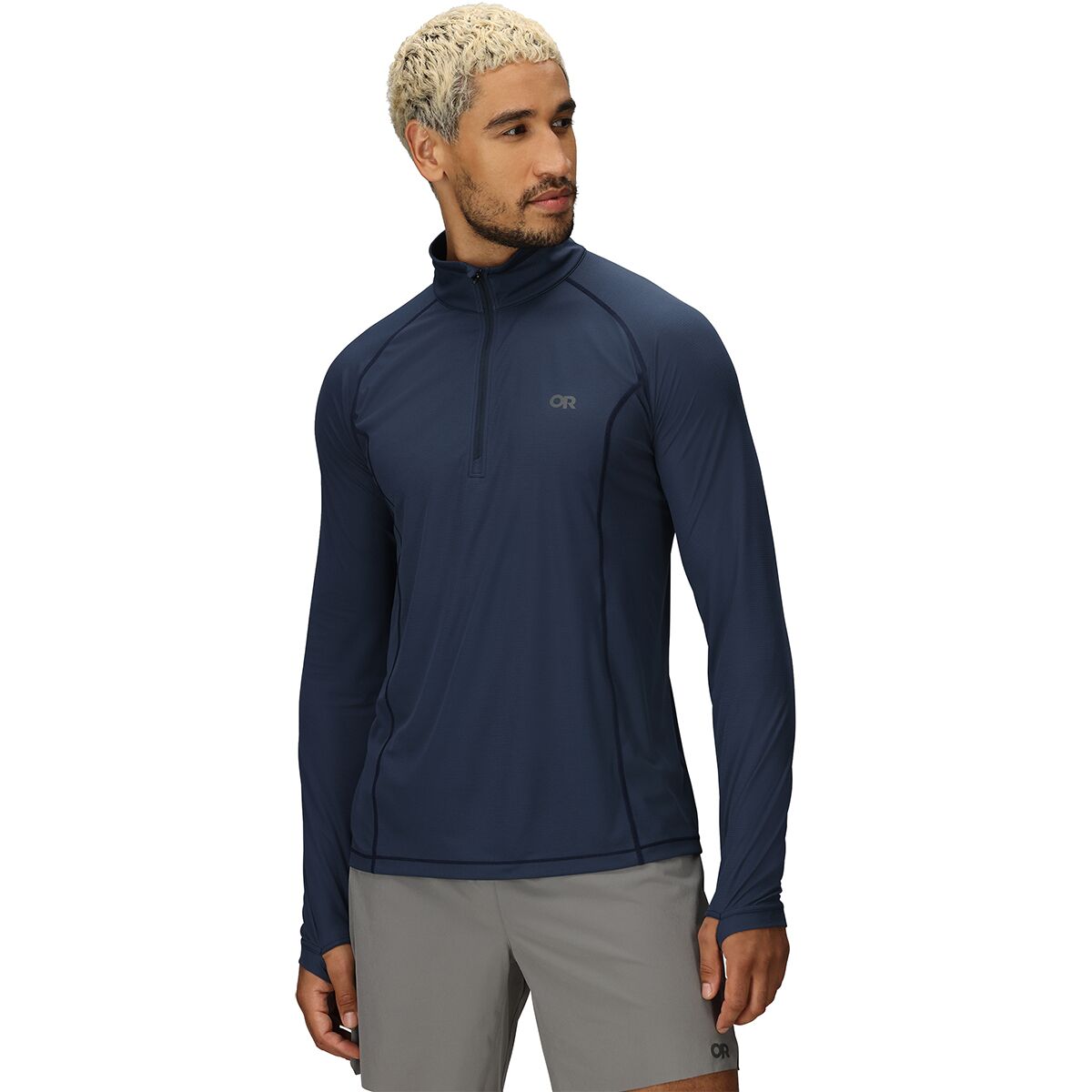Image of Outdoor Research Echo 1/4-Zip Jacket - Men's Naval Blue, XXL
