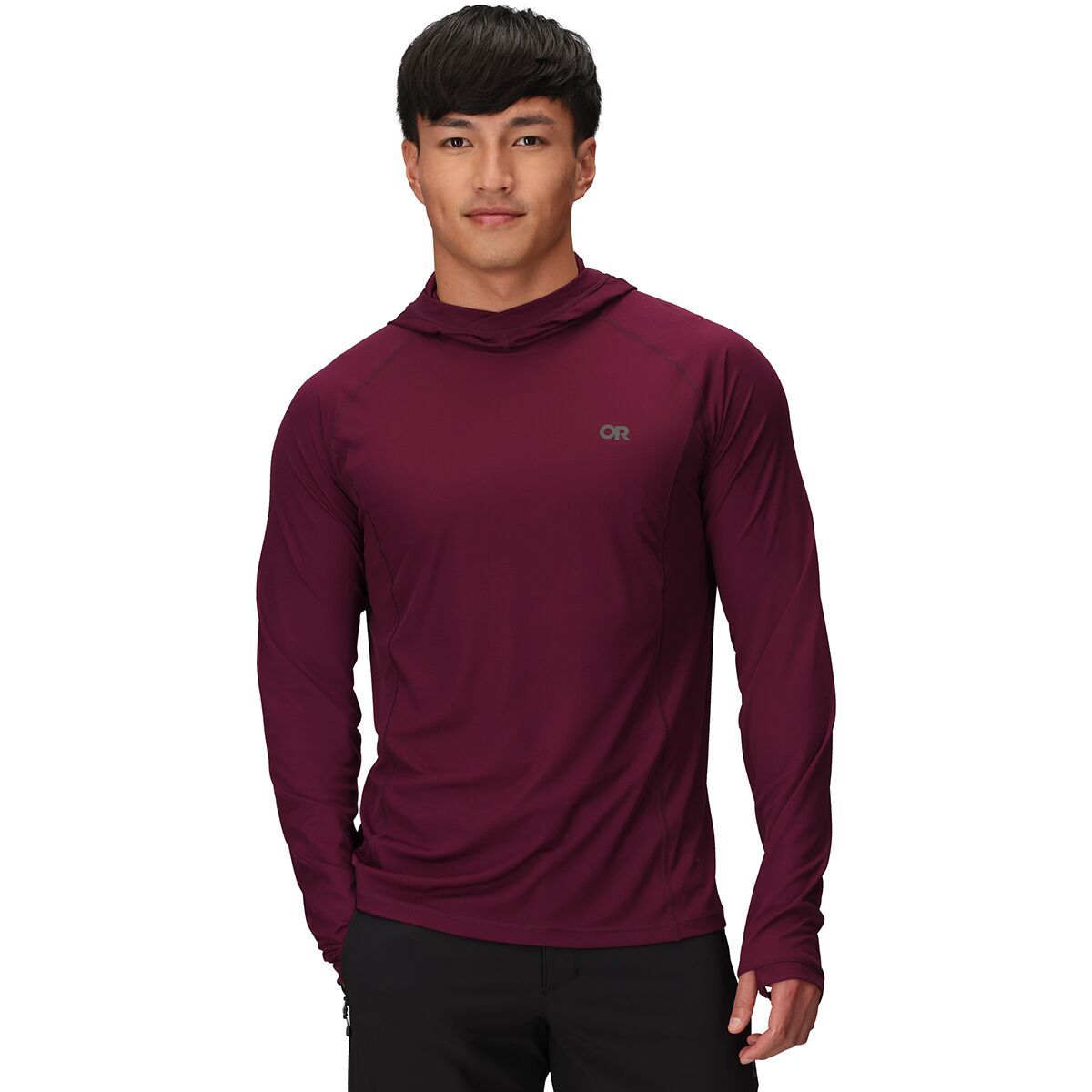 Image of Outdoor Research Echo Hooded Long-Sleeve Shirt - Men's Winterberry, XXL