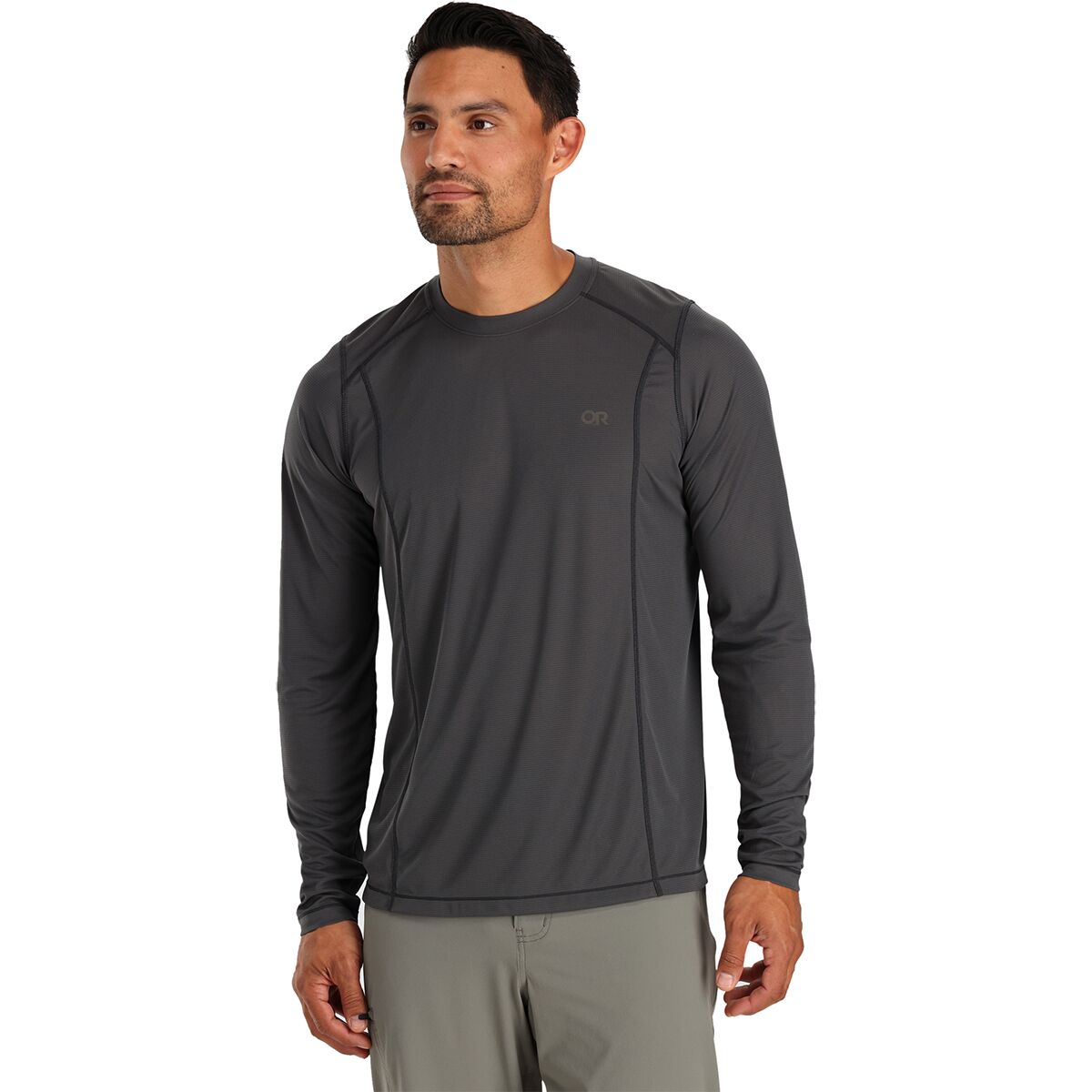 Image of Outdoor Research Echo L/S Tee - Men's Storm, XL