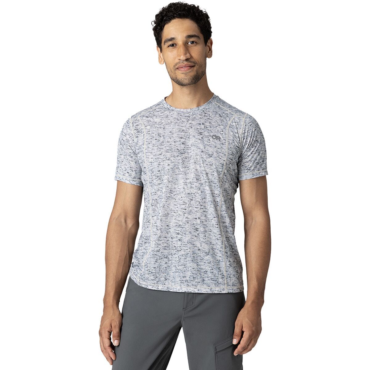 Image of Outdoor Research Echo T-Shirt - Men's Oyster Traverse Print, L