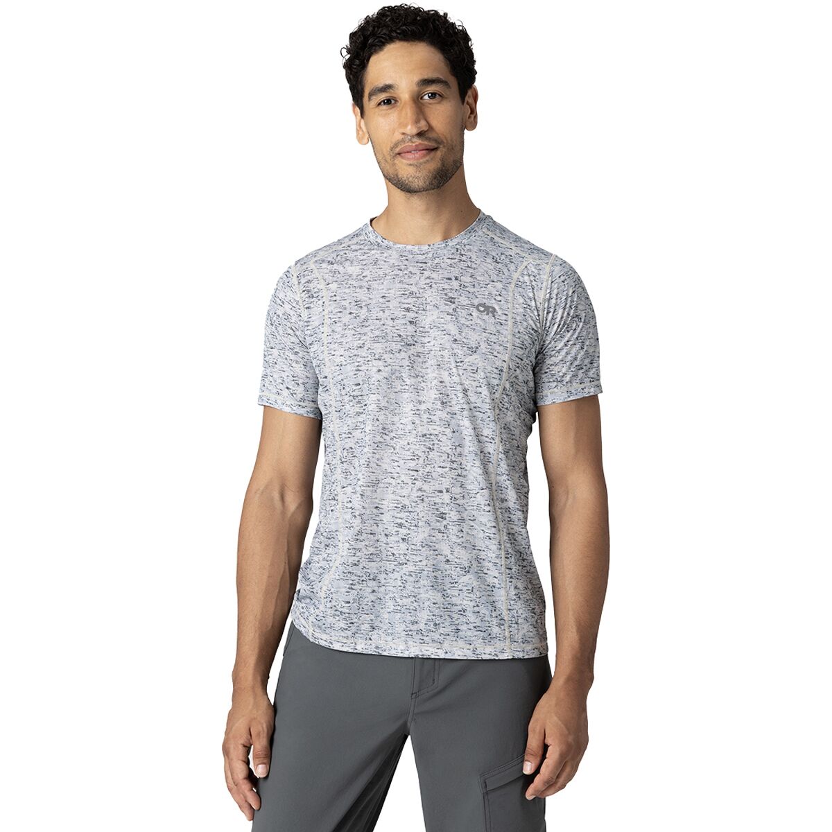 Image of Outdoor Research Echo T-Shirt - Men's Oyster Traverse Print, M