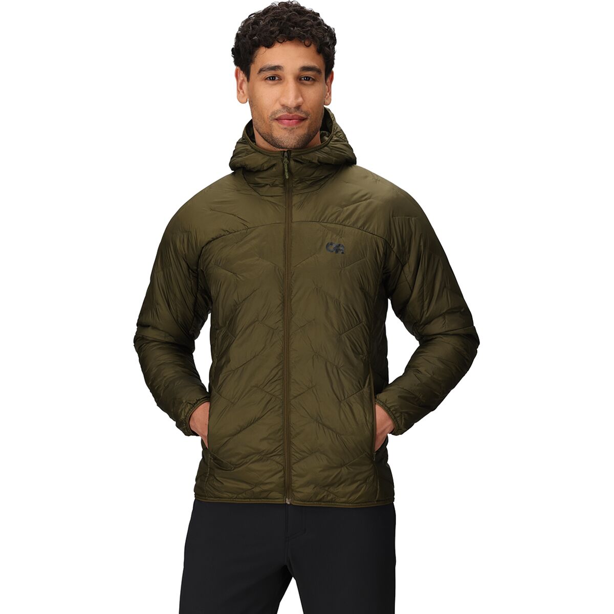 Image of Outdoor Research SuperStrand LT Hoodie - Men's Dark Olive, M