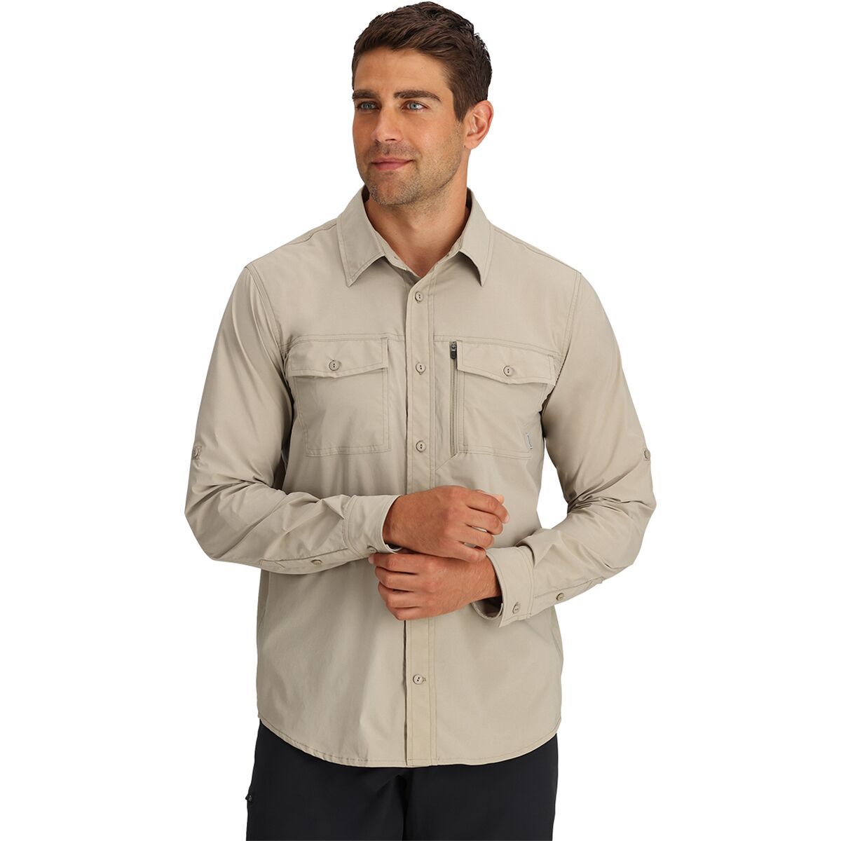 Outdoor Research Way Station Long-Sleeve Shirt - Men's Pro Khaki, S