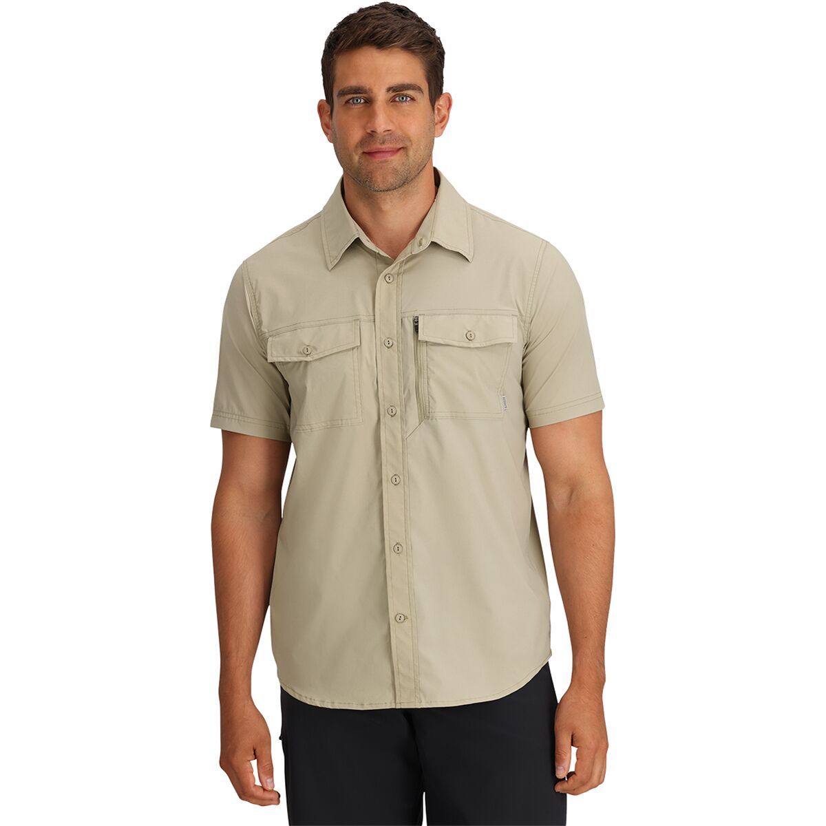 Outdoor Research Way Station Short-Sleeve T-Shirt - Men's Pro Khaki, XL