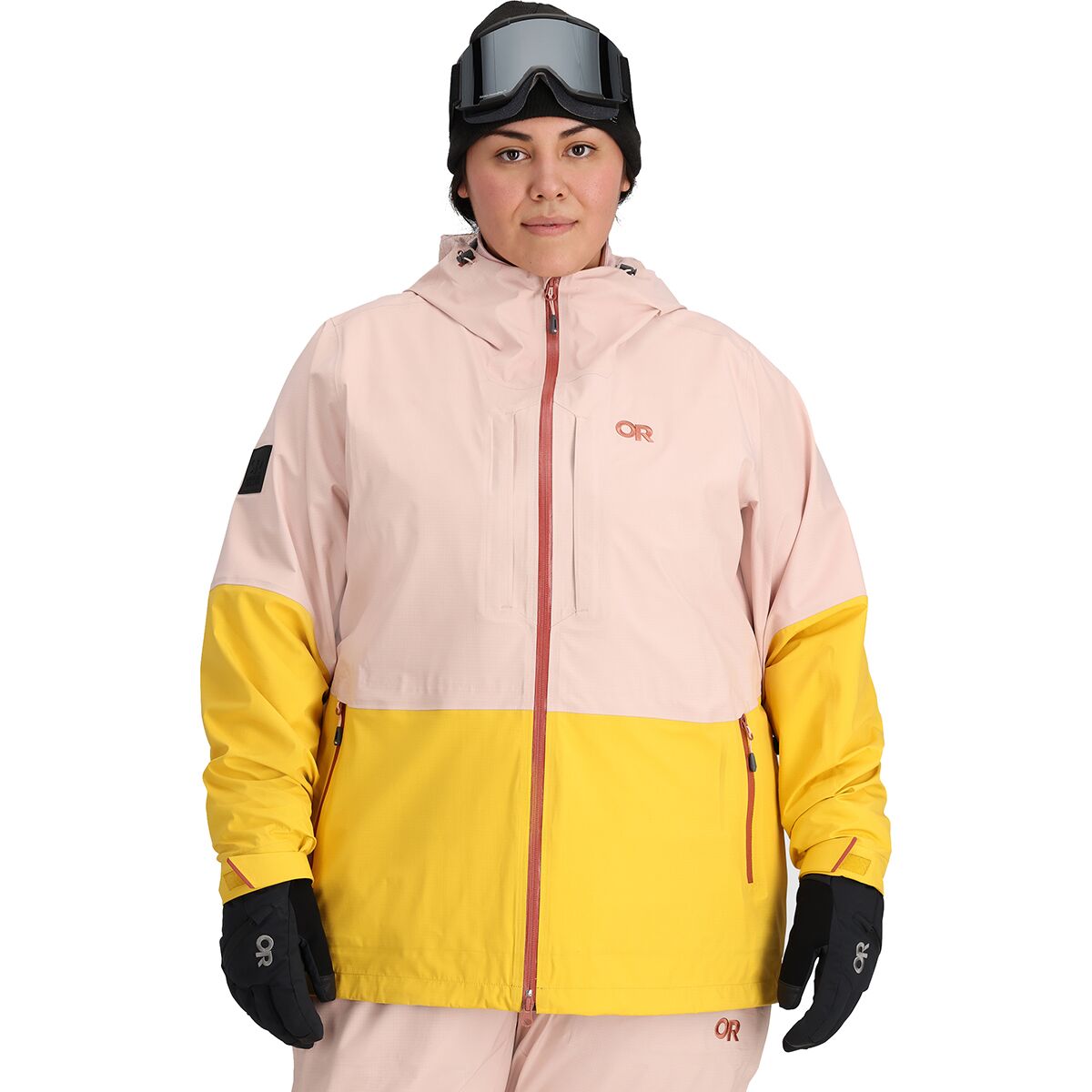 Image of Outdoor Research Carbide Plus Jacket - Women's Sienna/Saffron, 1X