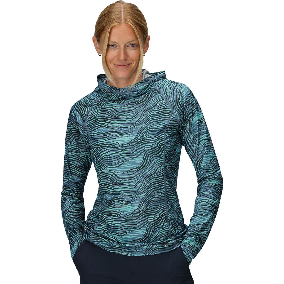 Image of Outdoor Research Echo Printed Hoodie - Women's Olympic Nori, XXS