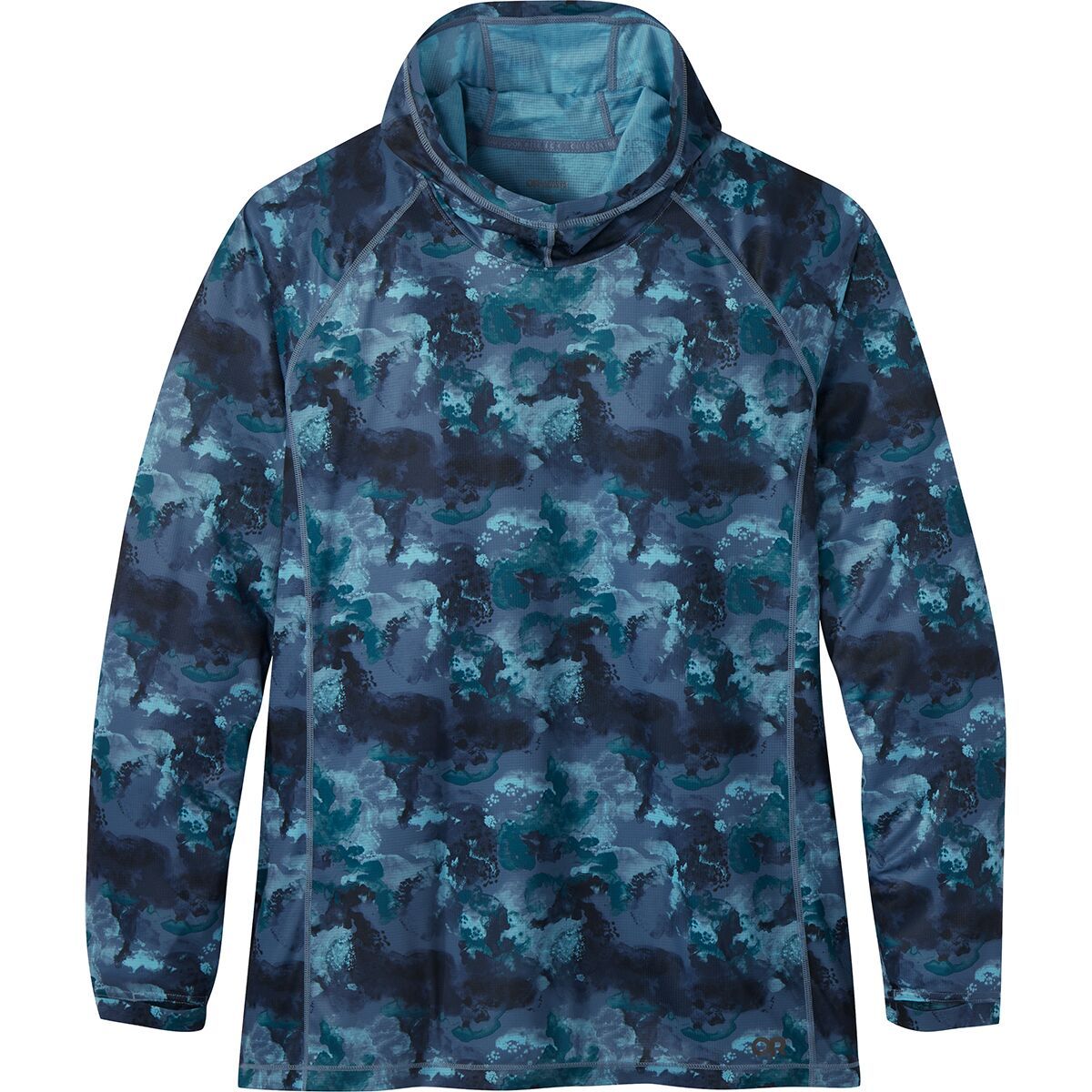 Outdoor Research Echo Printed Plus Hoodie - Women's Deep Lake Watercolor, 4X
